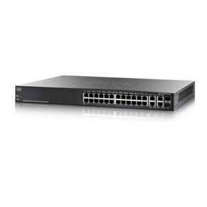 SG300-28MP (SG300-28MP-K9) | Switch Cisco SMB 300 26 10/100/1000 (24 Port PoE+ 375W), 2 Port Combo Mini GBIC